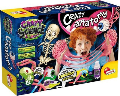 Set eksperimental Lisciani Crazy Science Crazy Anatomy, laborator anatomie, për kalamoj