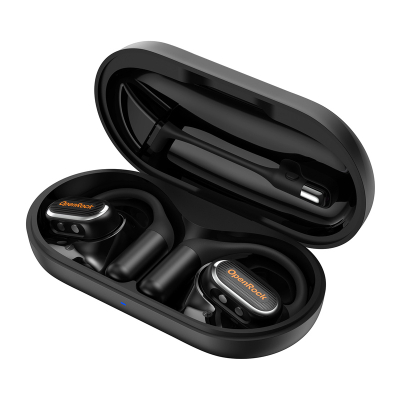 Kufje sportive OpenRock Link 20, ANC, 13h wireless, të zeza