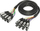 Kabllo audio multicore Behringer 000-EUD00-00010, 8 kanale XLR, 3m, e zezë