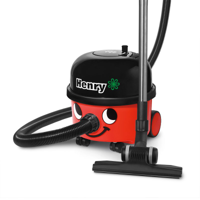 Fshesë me korrent Numatic Henry HVR200, motor industrial, rezervuar me qese, e kuqe