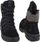 Çizme dimri Rieker Booties W X8200-00, lëkurë, me zinxhir, të zeza
