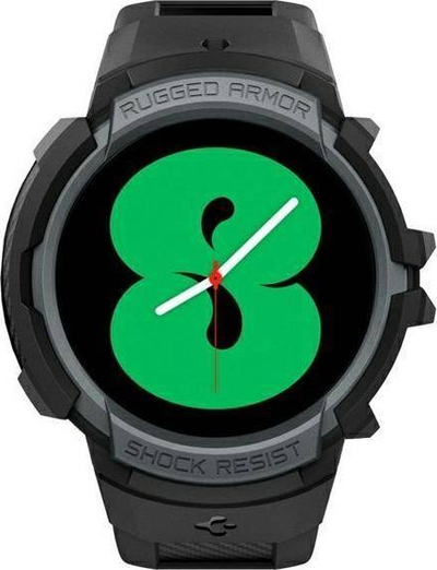 Rrip për orë inteligjente Spigen Rugged Armor Pro, për Samsung Galaxy Watch4 / Watch5 44mm, TPU, gri