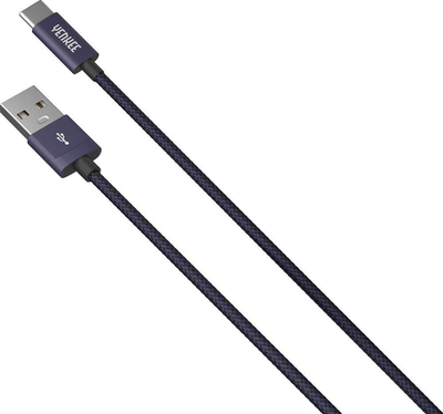 Кабел USB YENKEE YCU 301 BE, USB A 2.0 во USB C, 1m, виолетова