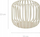 Lampion Home Styling Collection i vogël, minimalist, metalik, krem
