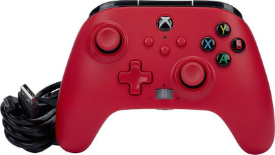 Kontroller PowerA Artisan Red Xbox Series, me kabllo, i kuq