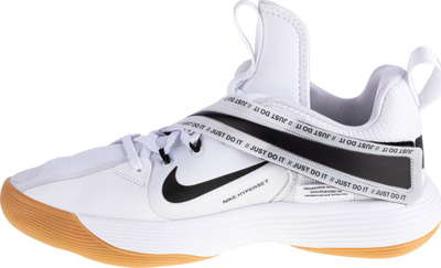 Atlete për stërvitje Nike React Hyperset, me shollë Nike React, tekstil i lehtë, të bardha