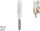 Qërues perimesh Kitchen Pro, çelik inox, 18.5 cm, dorezë e bardhë