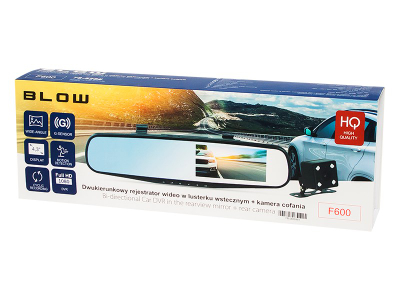 Regjistrues Video Blackbox F600 Blow, 4.5", 1080p, G-Sensor, i zi