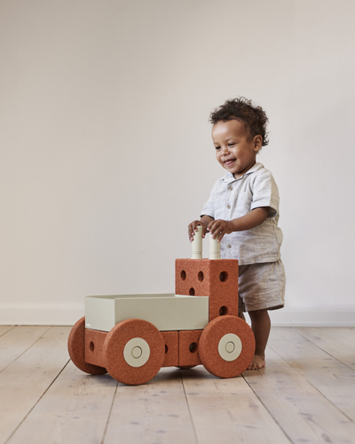 Baby Walker  MODU 3in1, për mosha 0.5 3 vjeç, ngjyrë portokalli dhe e gjelbërt