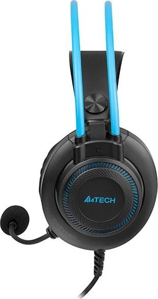 Kufje gaming A4Tech FStyler FH200i, me mikrofon, 3.5mm, të zeza me blu