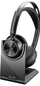 Слушалки без кабел Poly Voyager Focus 2, Microsoft Teams, USB C со станица за полнење, црна