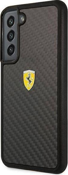 Futlle telefoni Ferrari On Track Real Carbon FEHCS22SFCAK, për Samsung Galaxy S22, e zezë