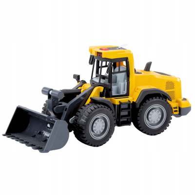 Lodër ekskavator Bulldozer Construction, drita dhe zë, kovë lëvizëse, i verdhë
