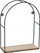 Set rafte muri për zbukurim Home Styling Collection, metal dhe MDF, 2 madhësi, të zeza