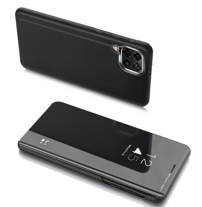 Mbrojtëse telefoni Hurtel Clear View për Samsung Galaxy A22 4G, me kapak, e zezë