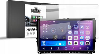 Film keramik GRIZZ për ekran radio Android 2DIN 9", Volkswagen Skoda Seat, transparent