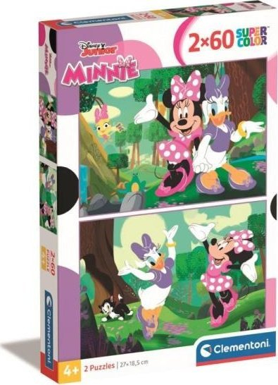 Puzzle Clementoni 24815 Disney Minnie Mouse, 2 x 60 copa, për kalamaj 4–6 vjeç, shumëngjyrësh
