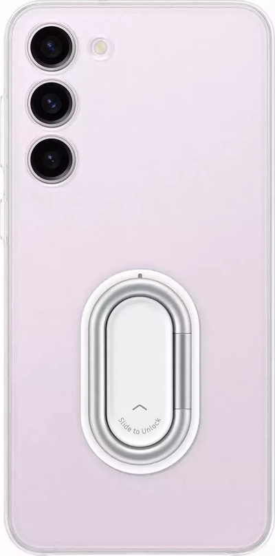Futrollë Samsung Clear Gadget Case për Galaxy S23 Plus, me holder unaze, transparente