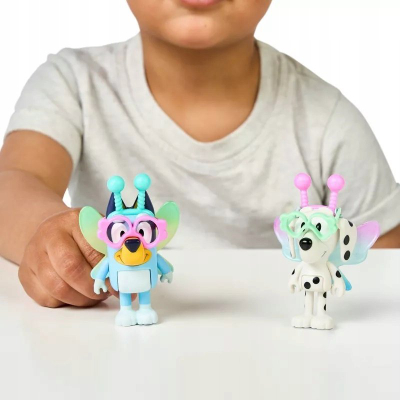Set figurina Bluey 2-Pack, Baby Bluey dhe Chilli, lodra për kalamaj