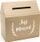 Kuti kartolinash dasme Ginger Ray Just Married, 30 cm, karton kraft, kafe