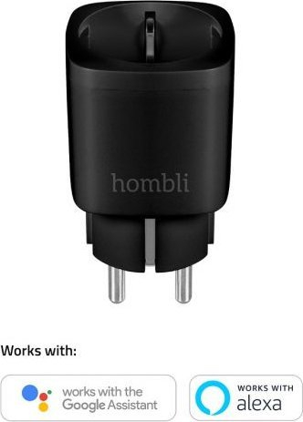 Сет паметни приклучоци Hombli Smart Socket EU, WiFi, пакување 2+1, црна боја