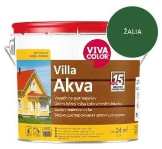 Боја за фасада Viva Color VILLA AKVA GREEN 335X, 2.7L, зелена