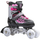 Patina inline Enero PRO LED 4 në 1, të rregullueshme 30-33, me LED, rozë me të zezë