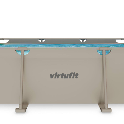 Pishinë me kornizë VirtuFit Rectangular Pool, 300 x 210 x 66 cm, me pompë filtri, bezhë