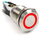 Buton ndezës kompjuteri Impactics 19mm, IP67, LED i kuq