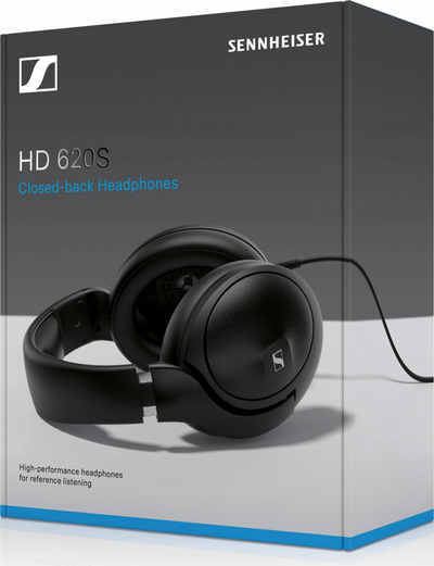 Kufje me kabllo Sennheiser HD 620S, rrethveshëse, me mikrofon, të zeza