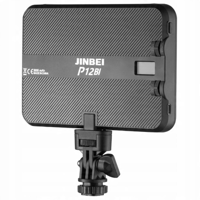 Dritë studio Jinbei Panel LED P12Bi, 2700-7500K, bateri 3000mAh, e zezë