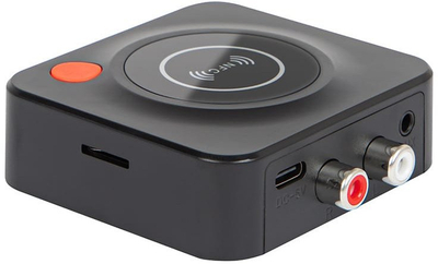 Bluetooth адаптер BLOW трансмитер ресивер 5.3, NFC, RCA AUX SD USB C, црн