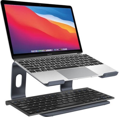 Mbajtëse laptopi Crong prej alumini, ergonomike, ngjyrë grafit