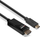 USB C во HDMI адаптерски кабел, 10m, 4K 60Hz HDR, црн