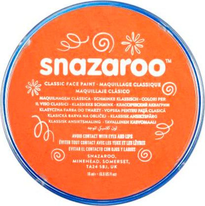 Bojë fytyre Snazaroo Classic Compact, me bazë uji, 18ml, portokalli
