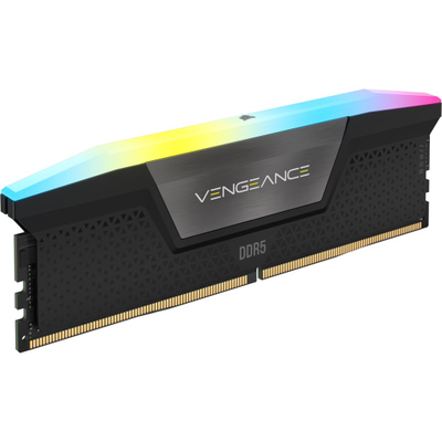 Меморија RAM Corsair Vengeance RGB, 64GB DDR5, 6400MHz, црна