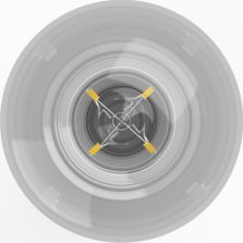 Llambë smart Yeelight Filament E27, 6W, 2000K, transparente