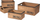 Set arka dekorative Home Styling Bistro, MDF, 4 copë, kafe