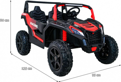 Makina elektrike lodër Strong Racing Buggy, për 2 fëmijë, motor brushless, e kuqe