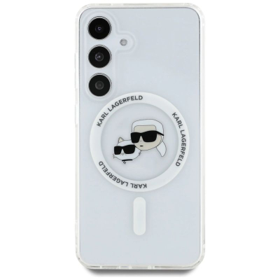 Maskë telefoni Karl Lagerfeld MagSafe, për Samsung Galaxy S25, TPU PC, e bardhë