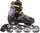 Patina inline Outrace Flash Boy PW-126B-79, kushineta ABEC 7, rrota 82A, gri e zezë me të verdhë