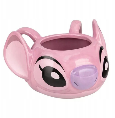 Filxhan qeramik Disney Angel, 450 ml, formë 3D, rozë