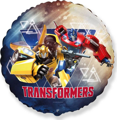 Balon metalik Amscan Transformers Friends, 18", me helium, shumëngjyrësh