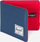 Portofol Herschel Supply ROY, bi-fold, me RFID, blu e kuqe