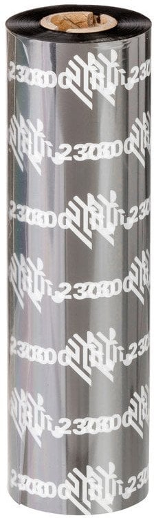 Rrip termik Zebra 2300 Wax, 300 m, 12 copë, i zi