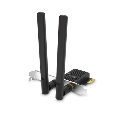 Kartelë rrjeti TP-Link Archer TX10E, Wi‑Fi 6, PCI Express, e zezë