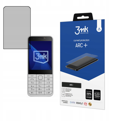 Folie mbrojtëse ekrani 3mk ARC+ për Nokia 230 DualSim 2024, vetëshëruese, transparente