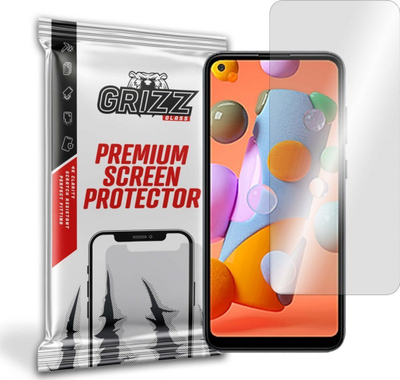 Xham mbrojtës hibrid GrizzGlass për Samsung Galaxy A11, transparencë e lartë, rezistent ndaj gërvishtjeve