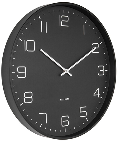 Orë muri Karlsson KA5751BK, e zezë