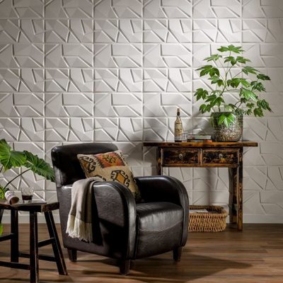 Panele muri 3D WallArt Liam GA-WA31, set me 12 copë, dekor, të bardha